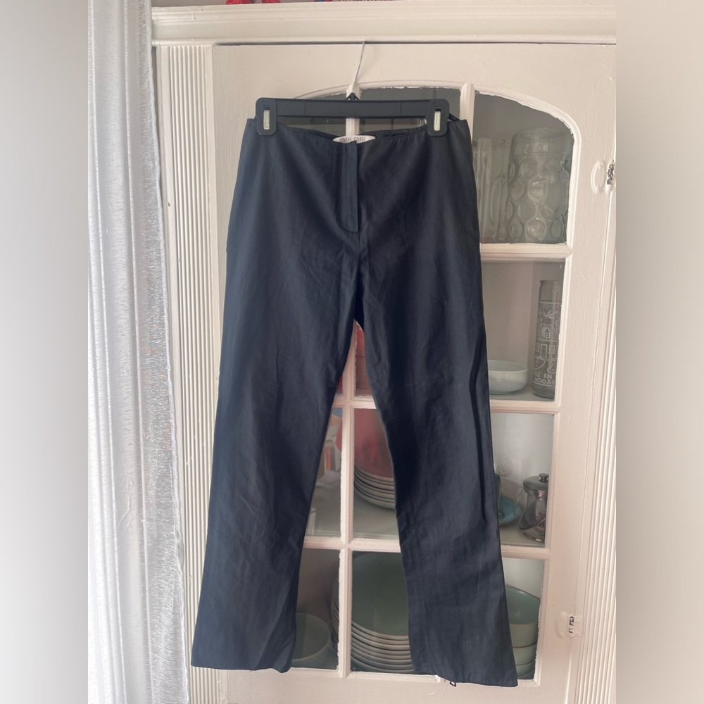 Vintage full-zip miu miu trousers